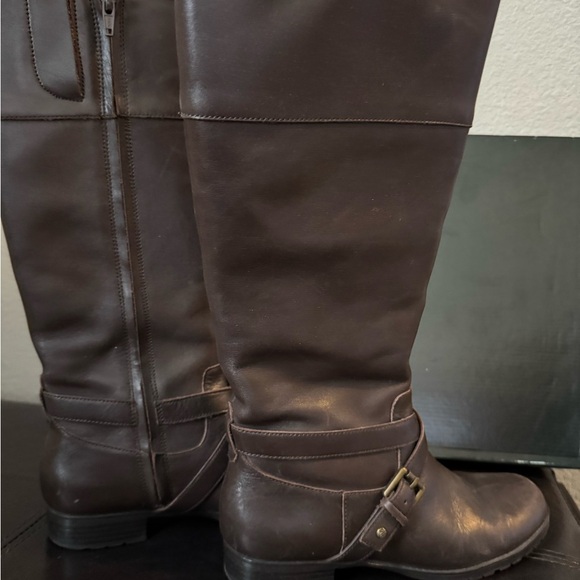 Lauren Ralph Lauren Brown Leather Boots ladies Sz 6 - Picture 7 of 10